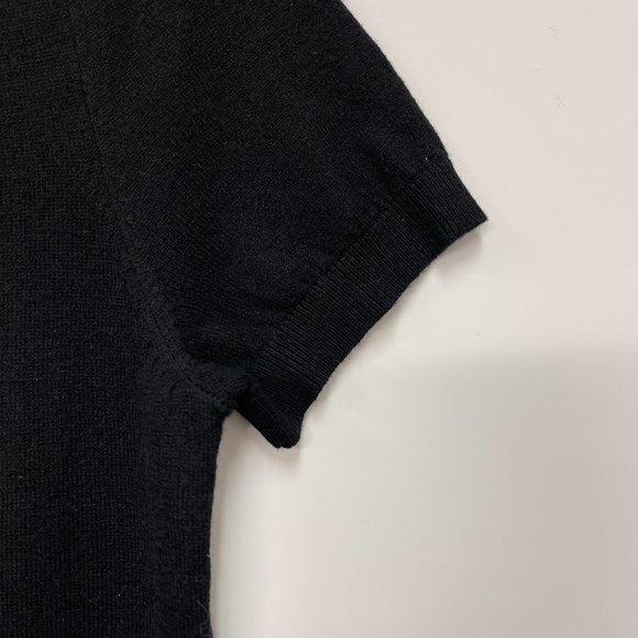 Kate Spade NWT rhinestone Wool Cashmere Peter Pan Collar Tippy Sweater Sz Large - Picture 4 of 9